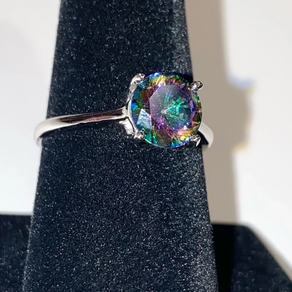 Mystic Rainbow Topaz Gemstone Fashion Ring ~ Brand New
